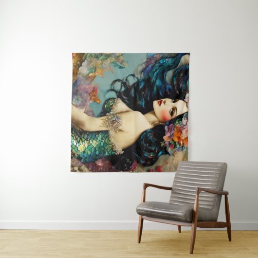 Tenture Belle Sirène (En situation (horizontale))