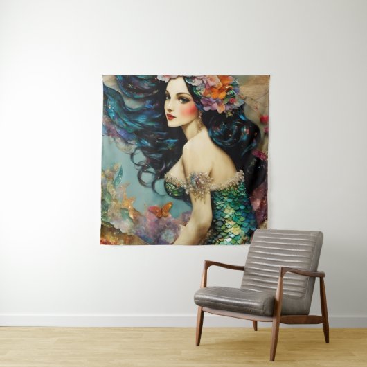 Tenture Belle Sirène (En situation)