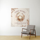 Tenture Belle sorcière Halloween Fête des mariées fond (En situation)