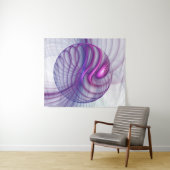 Tenture Belle Swing Moderne Art Fractal Abstrait Rose (En situation (horizontale))