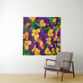 Tenture Belles boiseries fleuries dans le jardin (En situation (horizontale))