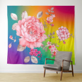 Tenture Belles fleurs (En situation (horizontale))