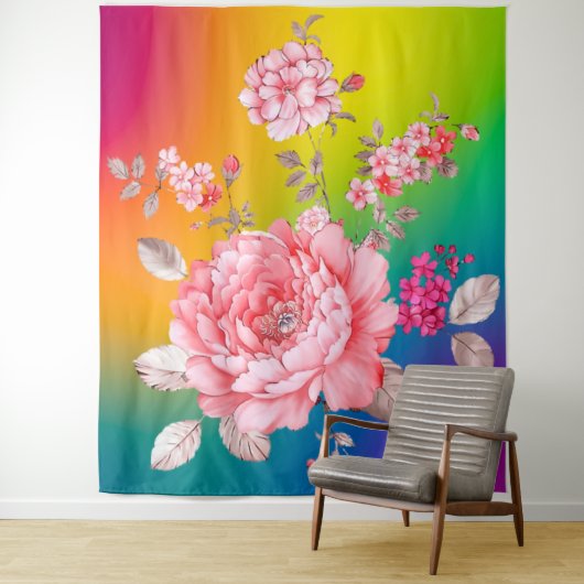 Tenture Belles fleurs (En situation)