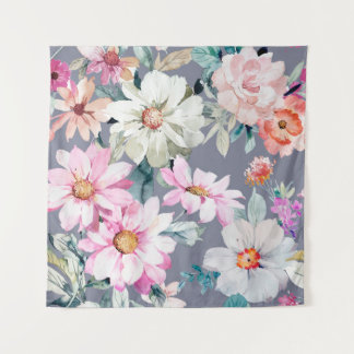 Tenture Belles fleurs et feuille peint art, fleur, abs