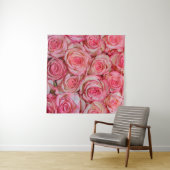 Tenture Belles roses roses roses (En situation (horizontale))