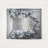 Tenture Belles teintes d'arche de ballons gris (Devant (Horizontal))