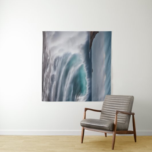 Tenture Belles vagues (En situation (horizontale))