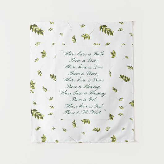 Tenture Bénédiction de la douce maison (Devant)