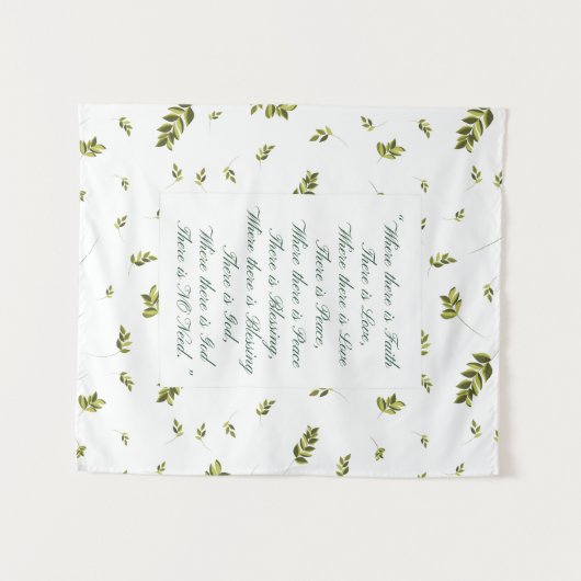 Tenture Bénédiction de la douce maison (Devant (Horizontal))