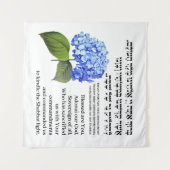 Tenture Bénédiction hébraïque pour l'hydrangea des bougies (Devant (Horizontal))