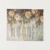 Tenture Bénédiction irlandaise de Noël | Jolies fleurs d'h (Devant (Horizontal))