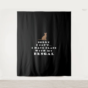 Tenture Bengale Chats Chat Cute Funny