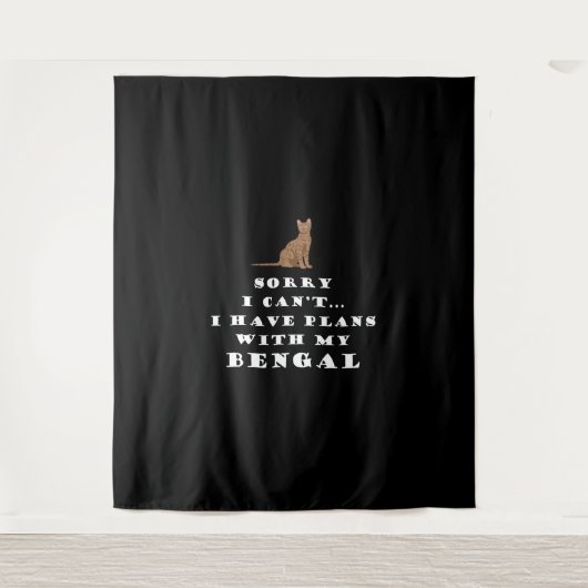 Tenture Bengale Chats Chat Cute Funny (Devant)
