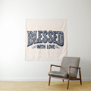 Tenture Béni De L'Amour (Arrière - plan Beige)