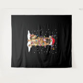 Tenture Berger allemand sapin de Noël Pyjama Chien clair (Devant (Horizontal))