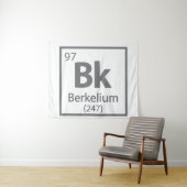 Tenture Berkelium - Berkeley Science - Tableau périodique (En situation (horizontale))