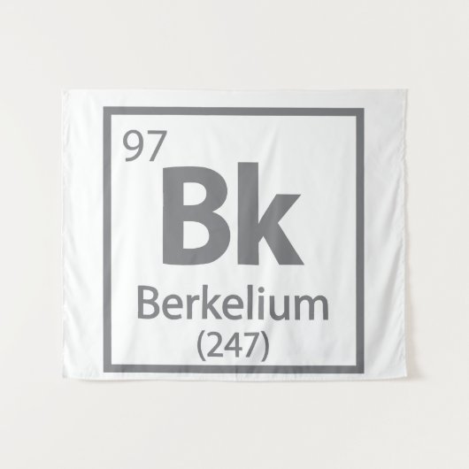 Tenture Berkelium - Berkeley Science - Tableau périodique (Devant (Horizontal))