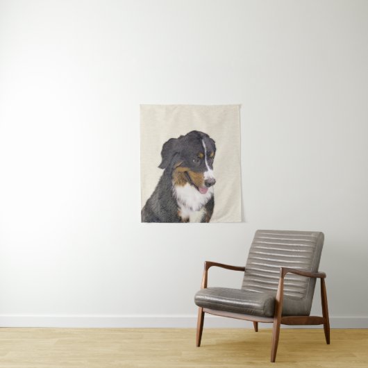 Tenture Bernese Mountain Dog 2 Peinture - Joli Original Do (En situation)