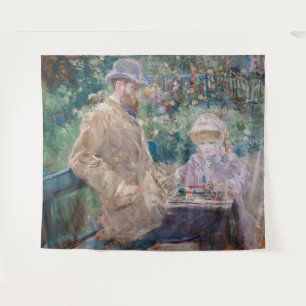 Tenture Berthe Morisot - Eugene Manet avec sa fille