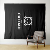 Tenture Best Cat Papa (En situation (horizontale))