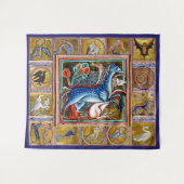 TENTURE BESTIAIRE MÉDIÉVAL, CHEVAUX, ANIMAUX FORESTIERS (Devant (Horizontal))