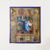 TENTURE BESTIAIRE MÉDIÉVAL, CHEVAUX, ANIMAUX FORESTIERS (Devant)