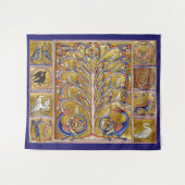 TENTURE BESTIAIRE MÉDIÉVAL, OISEAUX SUR L'ARBRE DE VIE, DR (Devant (Horizontal))