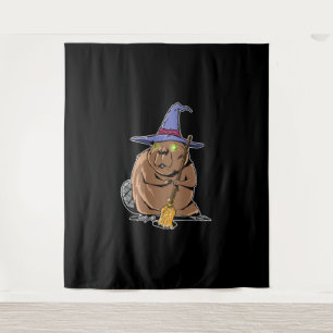 Tenture Bever habillé comme sorcière - Halloween Beaver