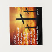 TENTURE BIBLE TRENDY VERSE JOHN 3:16 CADEAU CHRÉTIEN (Devant)