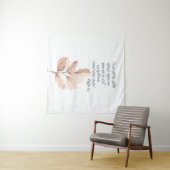 Tenture Bible verset Lord Psalm Leafy Écriture (En situation (horizontale))