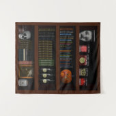 Tenture Bibliothèque Halloween Haunted House (Devant (Horizontal))