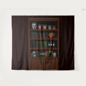 Tenture Bibliothèque Halloween Haunted House (Devant (Horizontal))