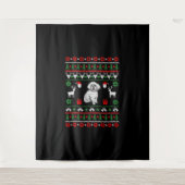 Tenture Bichon Frise Ugly Christmas Sweater (Devant)
