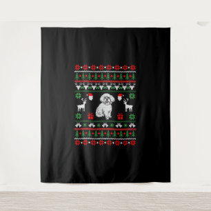 Tenture Bichon Frise Ugly Christmas Sweater