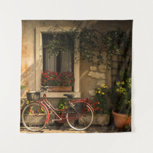 TENTURE BICYCLETTE APPUYÉE SUR LA MAISON