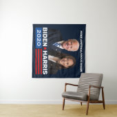 Tenture Biden Harris 2020 Bannières de campagne bleue (En situation (horizontale))