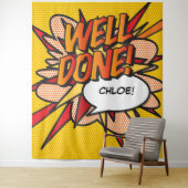 Tenture BIEN FAIT amusant Comic Book Photo fond (En situation)