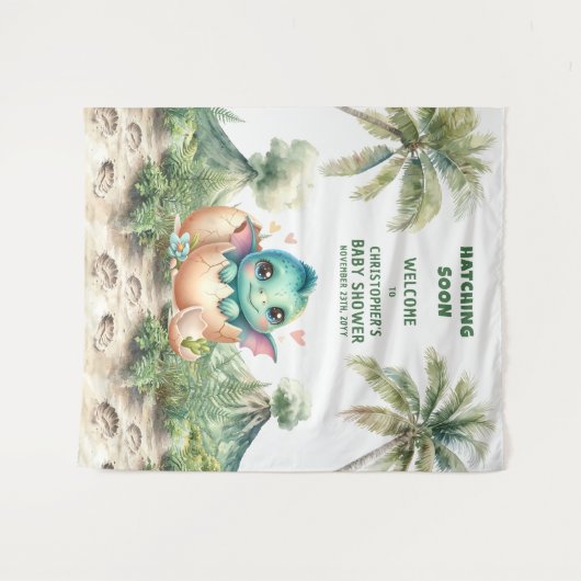 Tenture Bientôt l'Éclosion Bannière Personnalisée pour Bab (Devant (Horizontal))