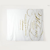 Tenture Bienvenue 50e anniversaire Elégant Script Argent (Devant (Horizontal))