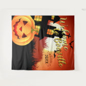 Tenture Bienvenue à Booville Halloween | Toile de fond d'é (Devant (Horizontal))