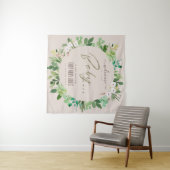 Tenture BIENvenue À LA BABY SHOWER AURICULAIRE PÊCHE (En situation (horizontale))