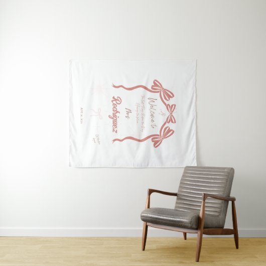 Tenture Bienvenue à la Baby Shower de la Mariée (En situation (horizontale))