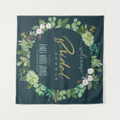 TENTURE BIENVENUE À LA DOUCHE NUPTIALE AU FEUILLE VERTE A (Devant (Horizontal))