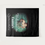 Tenture Bienvenue à la fête d'anniversaire de Quinceañera  (Devant (Horizontal))