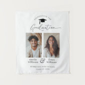 Tenture Bienvenue à la fête de remise des diplômes conjoin (Devant)