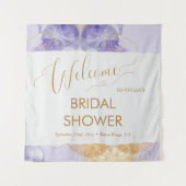 Tenture Bienvenue à la réception de mariage aquarelle du l (Devant)