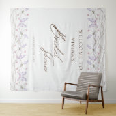 Tenture Bienvenue à la réception de mariage de printemps a (En situation (horizontale))