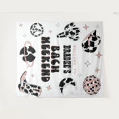 Tenture Bienvenue à la soirée de bachelorette Space Cowgir (Devant (Horizontal))