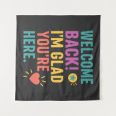 Tenture Bienvenue À L'École, Cadeau Appréciation De L'Ense (Devant (Horizontal))