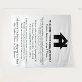 Tenture Bienvenue à l'événement Real Estate Open House (Devant (Horizontal))